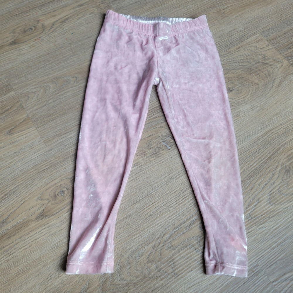 Nike Girls Leggings Size 5 Pink Crushed‎ Velvet Athletic Casual Pants